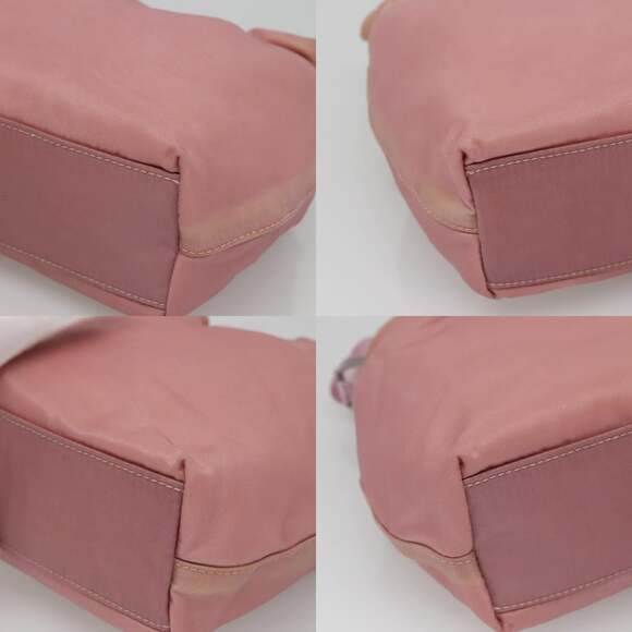 DIOR Maris Pearl Hand Bag Nylon Pink - Picture 10 of 12